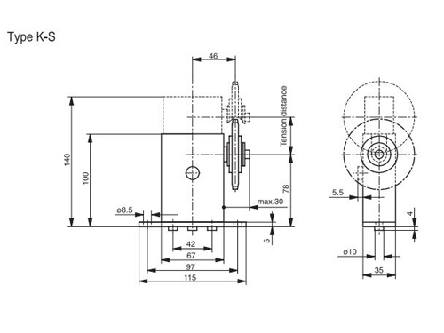 鏈(lian)條(tiao)張緊器(qi) SPANN-BOX SIZE 1係(xi)列